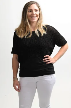 Lurex Jumper - Black - CG18