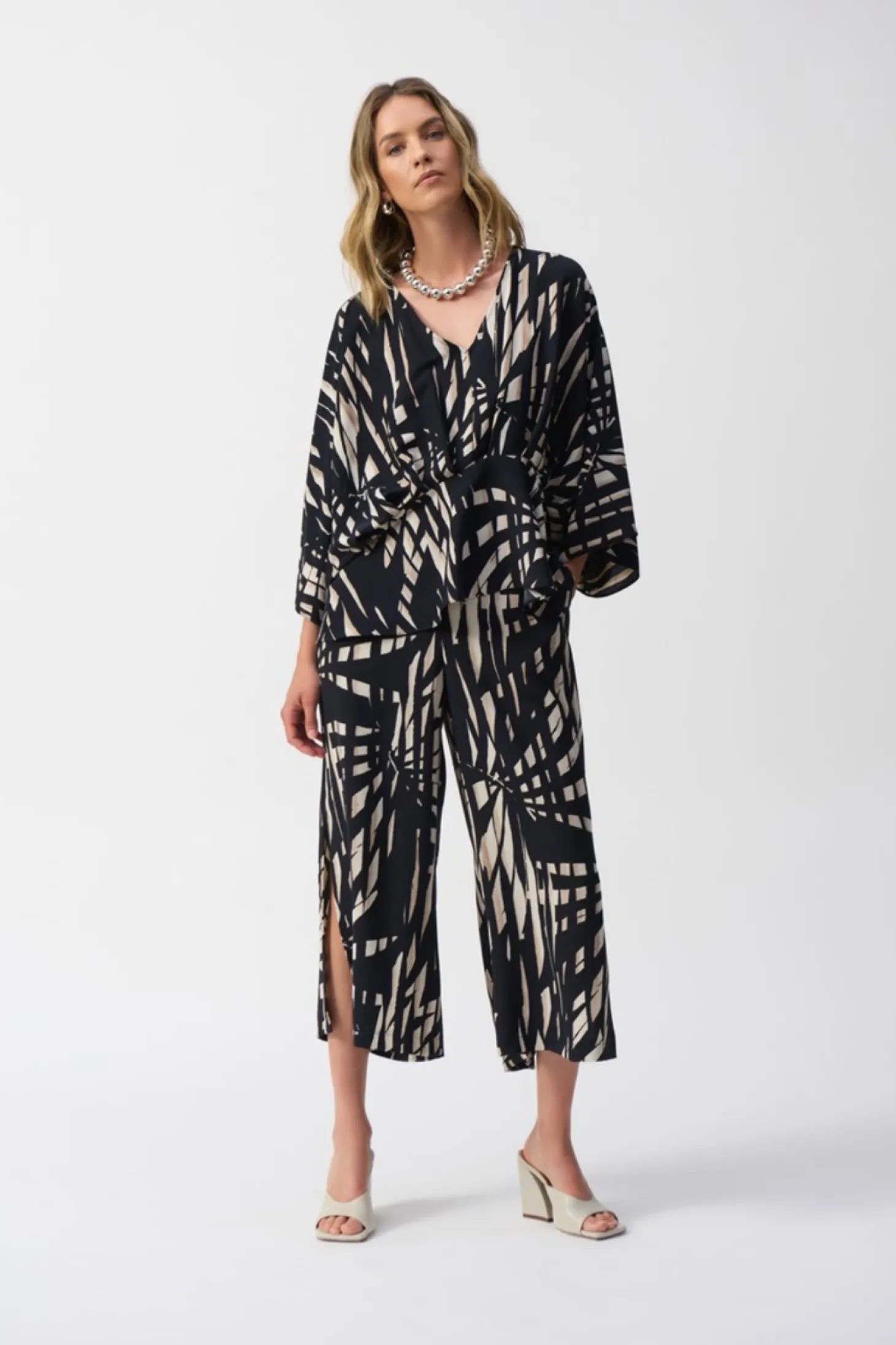 Tropical Print Culotte Pants - JR31